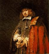 REMBRANDT Harmenszoon van Rijn Jan Six (1618-1700), painted in 1654, aged 36. painting